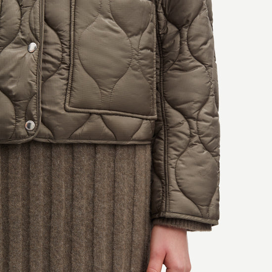 Close up detail of inner padded jacket