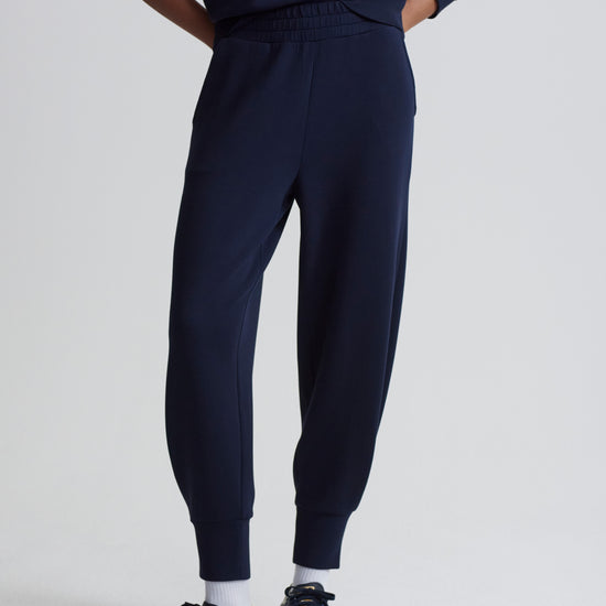 Double soft deep cuff pant in navy