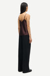 spaghetti strap v neck burgundy cami from samsoe samsoe  rear view