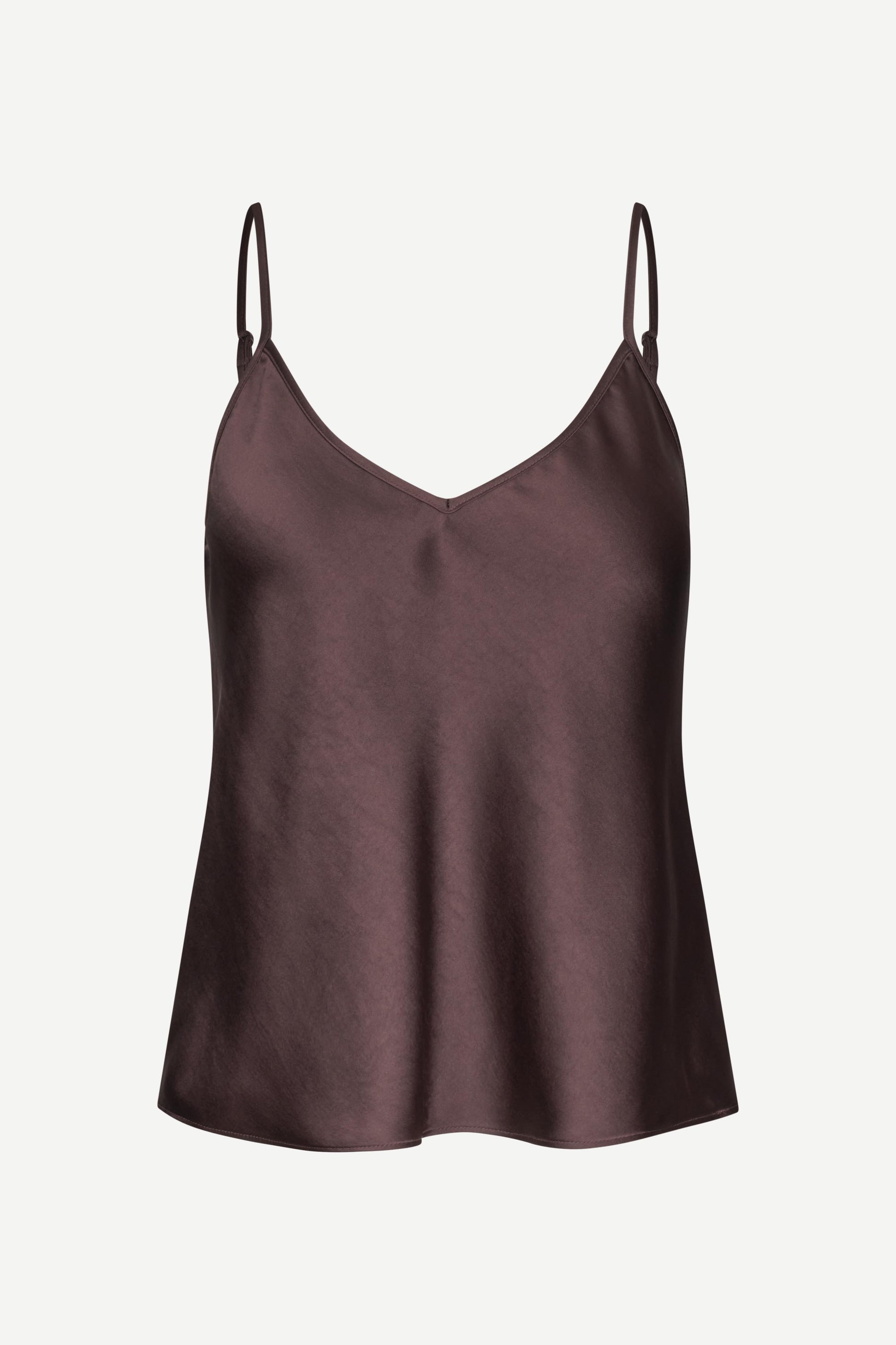 spaghetti strap v neck burgundy cami from samsoe samsoe 