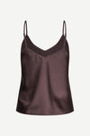 spaghetti strap v neck burgundy cami from samsoe samsoe  rear view