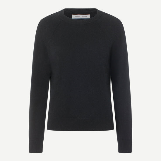 o neck black long sleeve jumper from samsoe samsoe