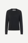 o neck black long sleeve jumper from samsoe samsoe