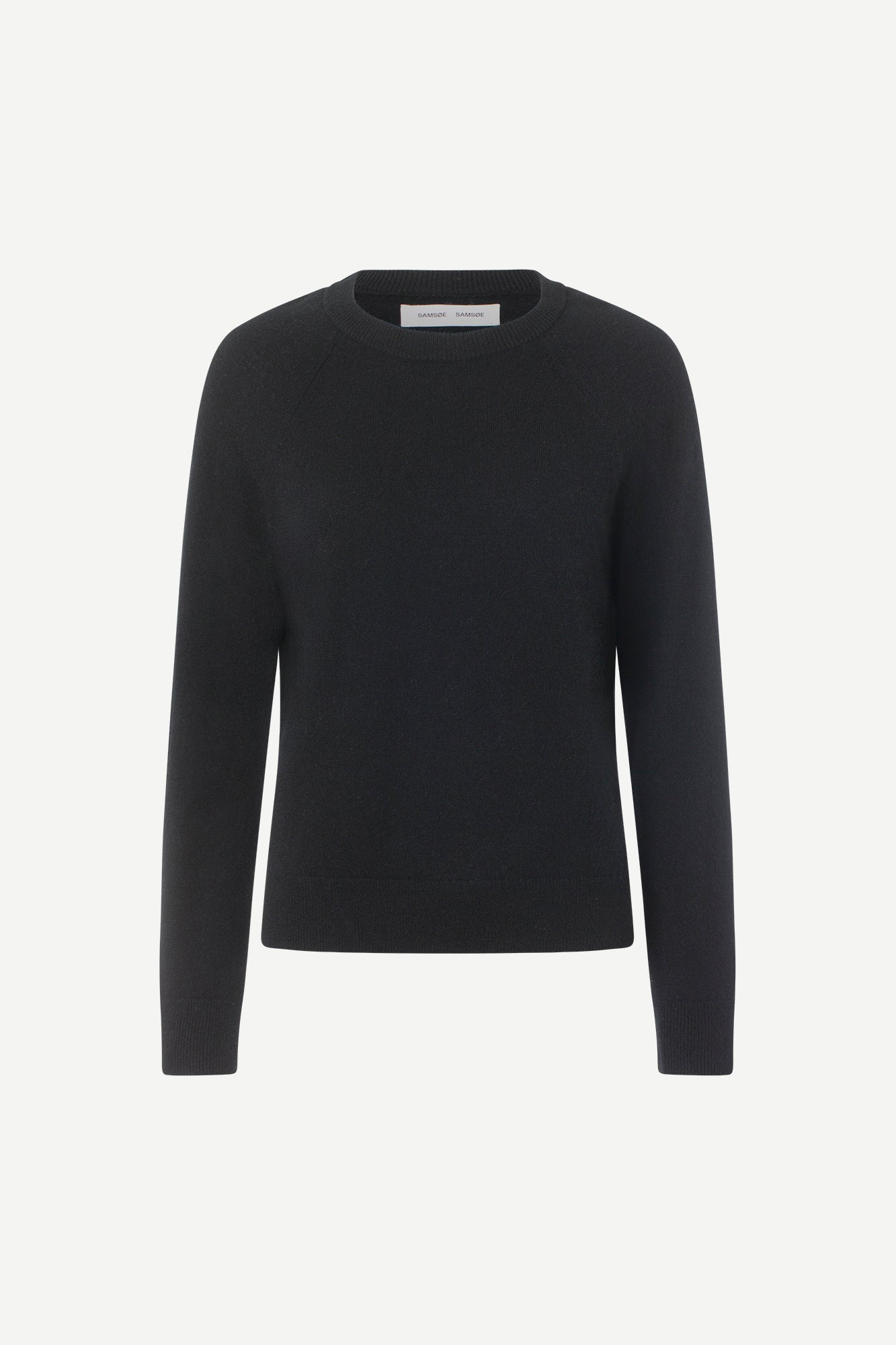 o neck black long sleeve jumper from samsoe samsoe