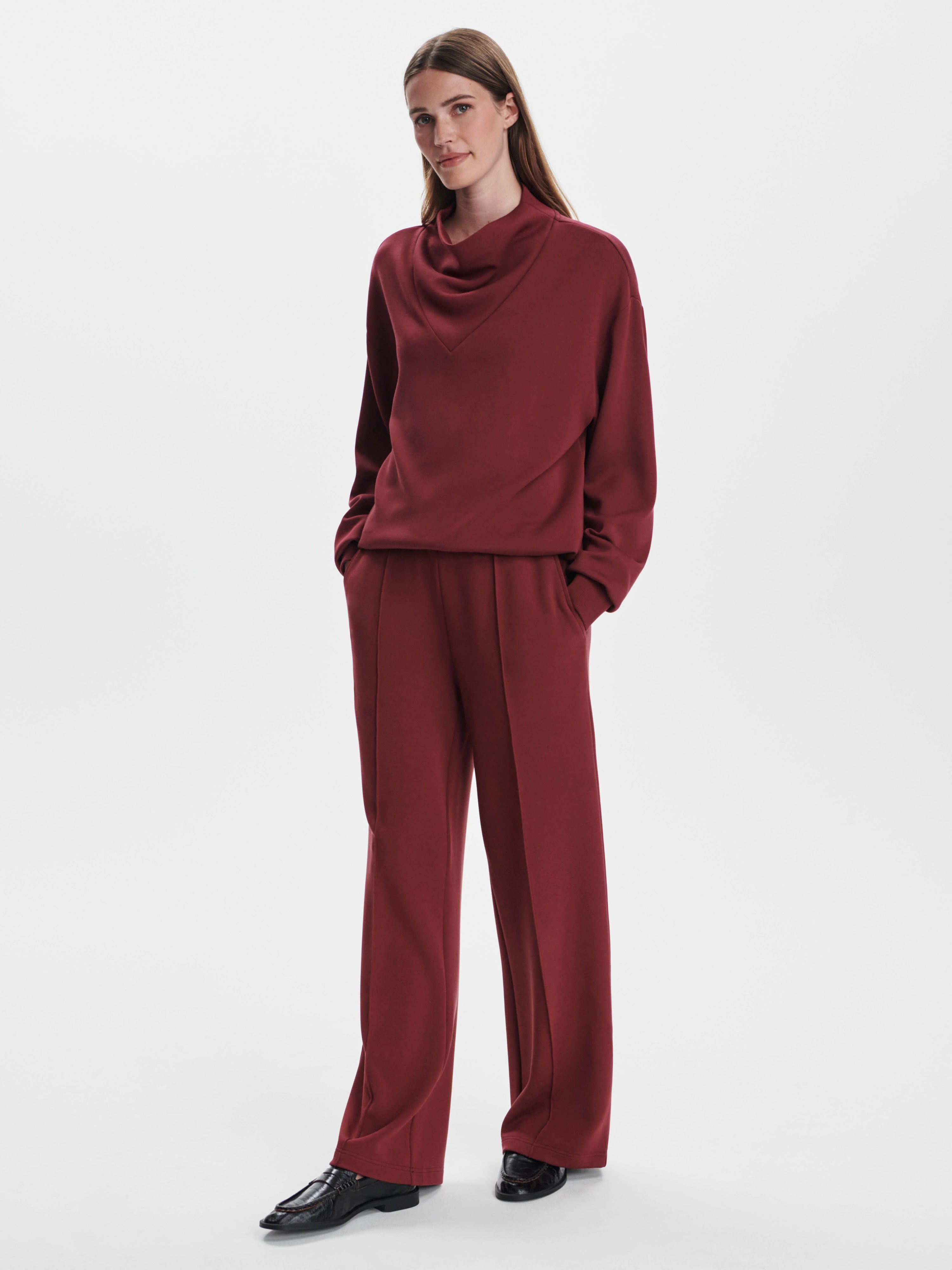 Wide Leg Pant 30 New Maroon – Sass & Edge