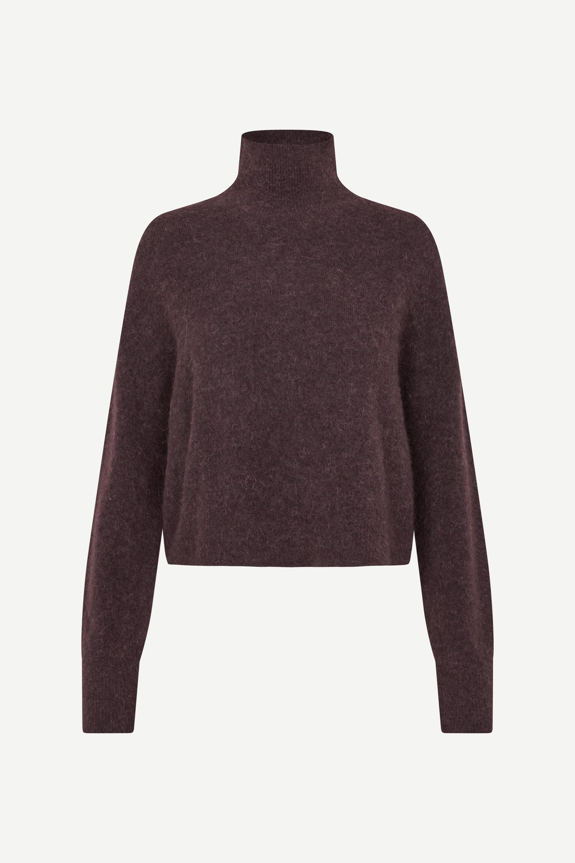 brown turtleneck wool  jumper from samsoe samsoe