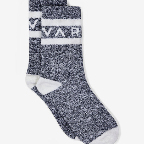 grey marl socks with varley logo