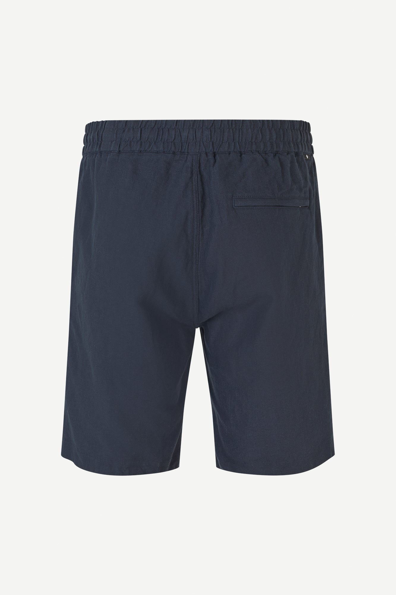 Navy blue shorts on a white background