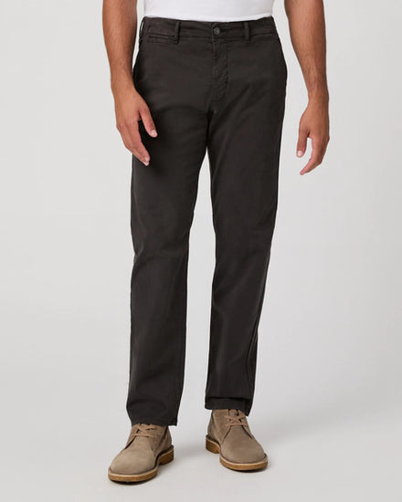 mens dark grey straight leg chinos from paige
