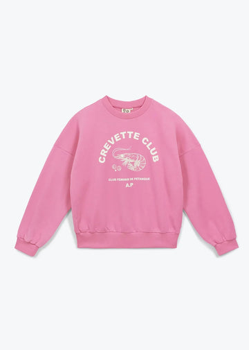 Shrimp Club Sweatshirt Rose