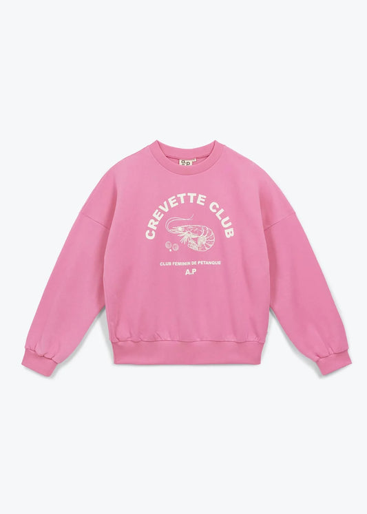 Shrimp Club Sweatshirt Rose