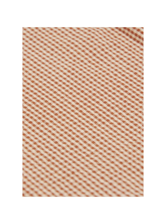 Vichy Gingham Shorts Marron