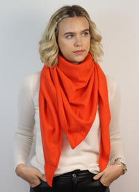 Large triangle shape cashmere scarf