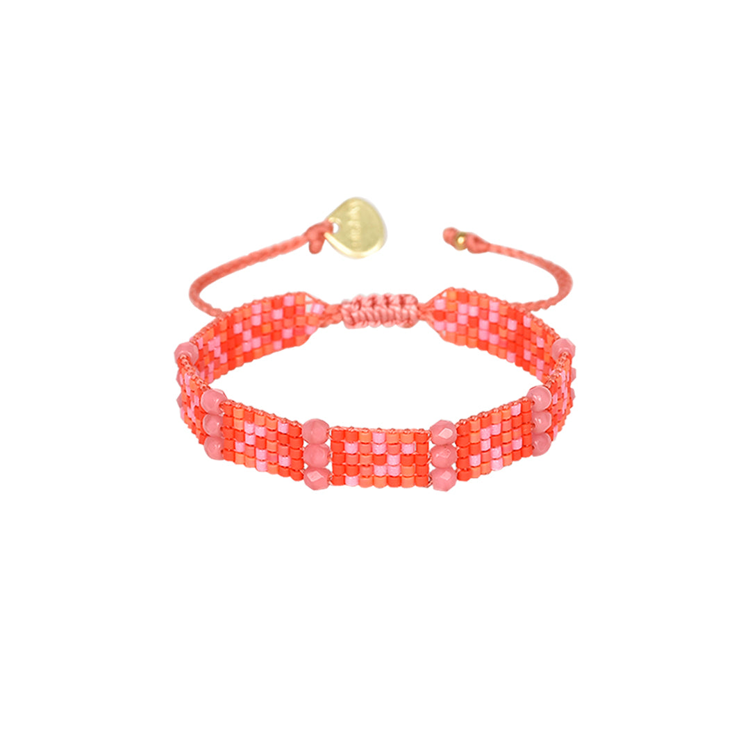 Nahui Bracelet Red/Pink