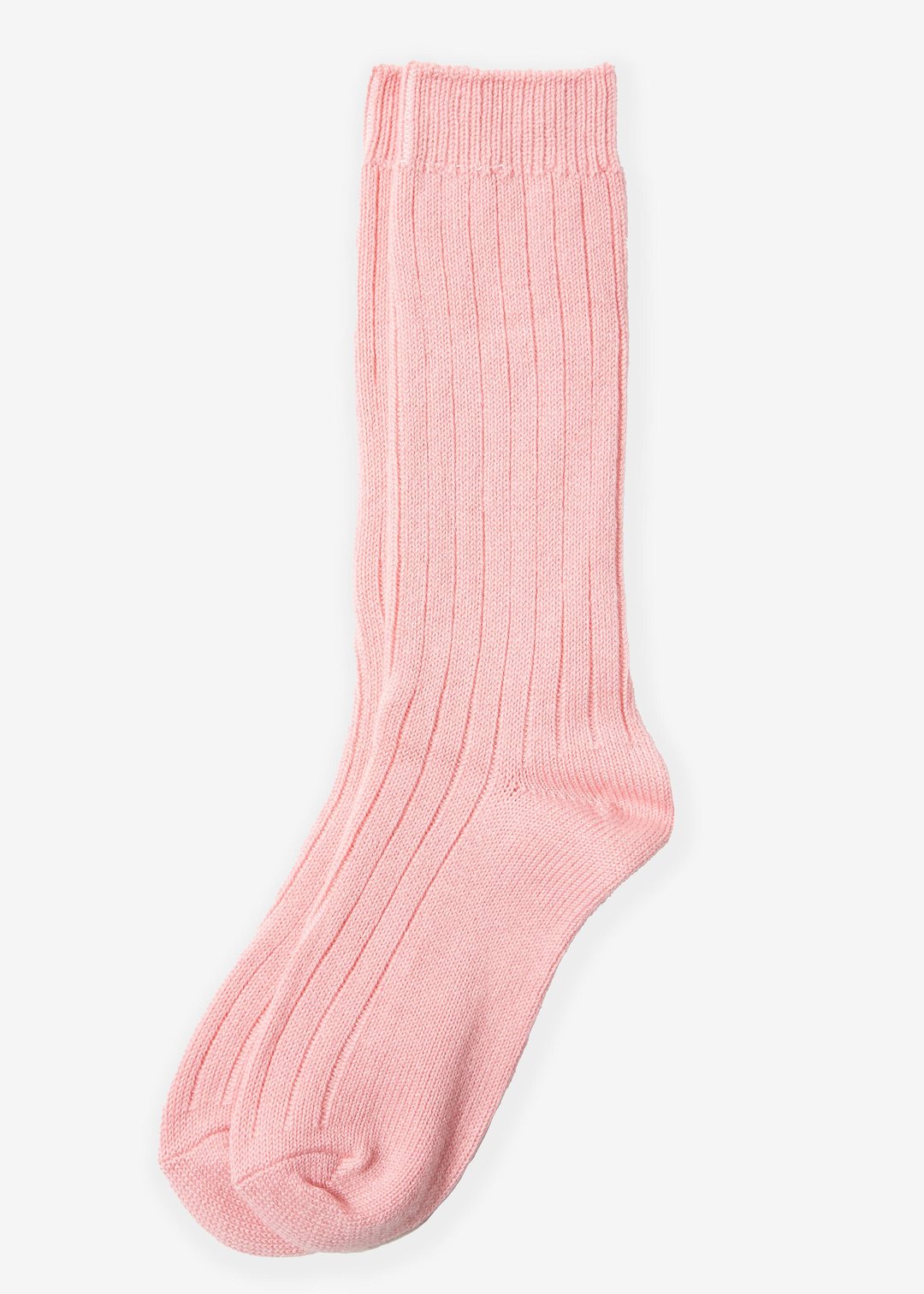 Pink Wool Blend Socks