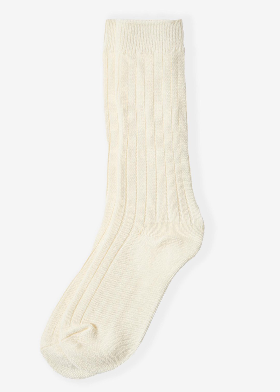 Cream Wool Blend Socks