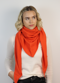 Large triangle shape cashmere scarf