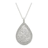 Reversible Large teardrop necklace in mixed metals