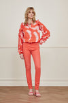 Josie Broderie Blouse Hot Coral
