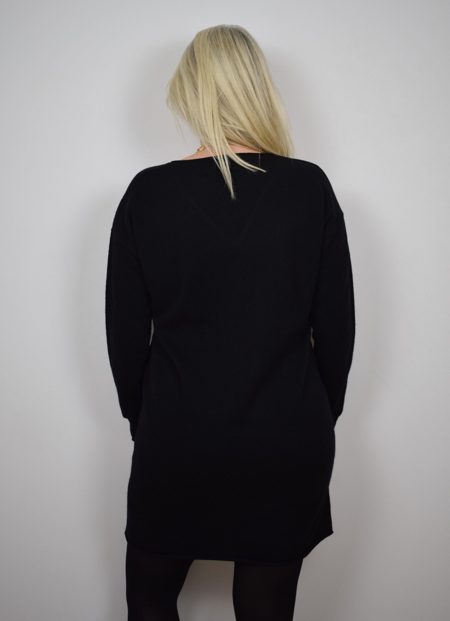 Black cashmere dress