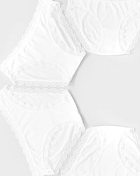 4 pack of white knickers