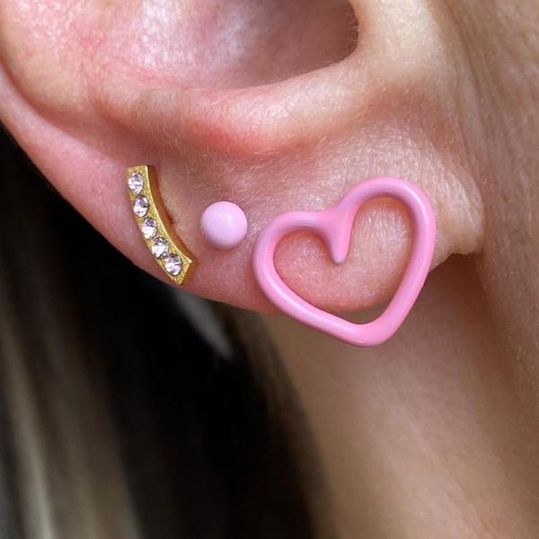 Happy Heart Stud Earring