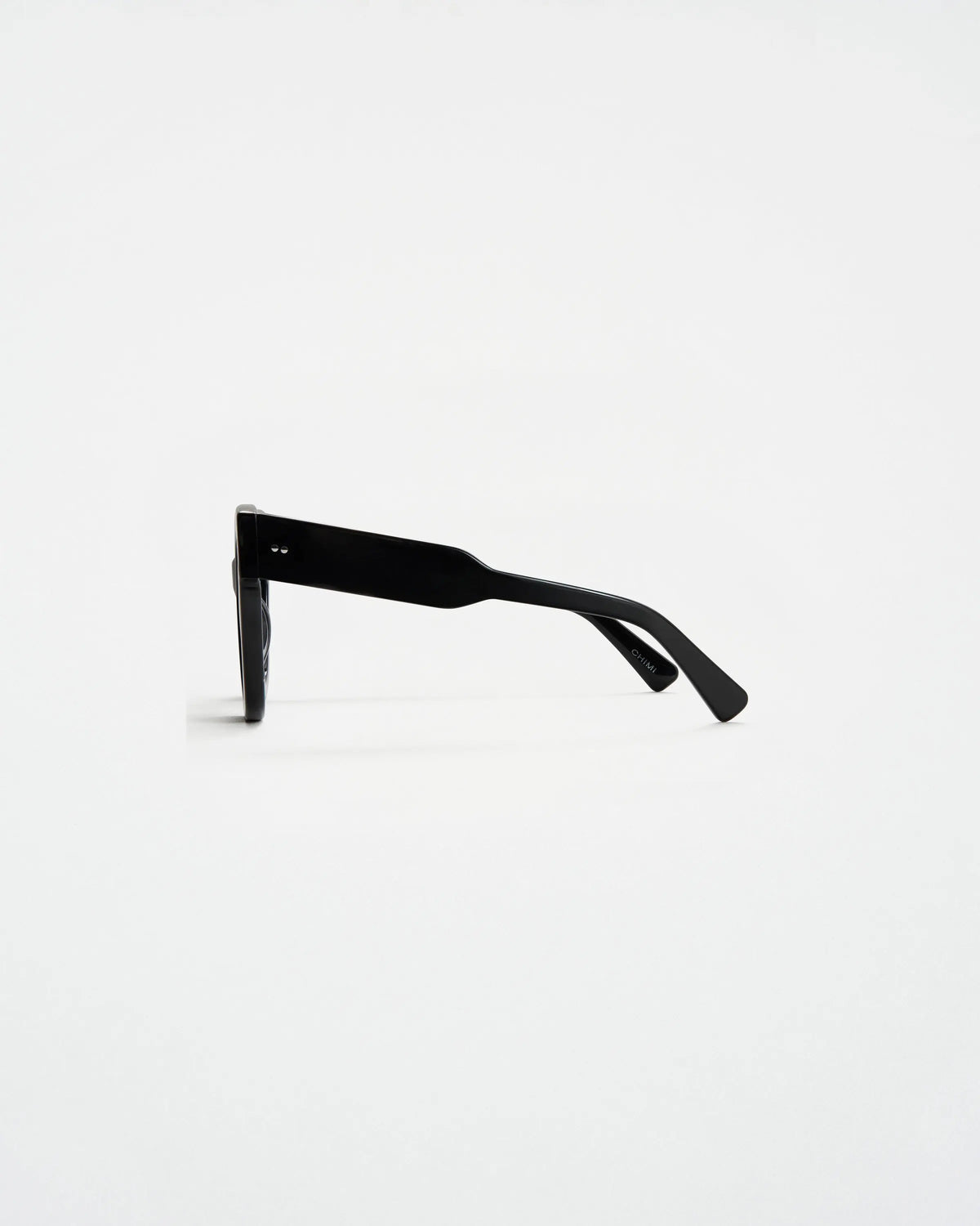 Side view of black sunglasses