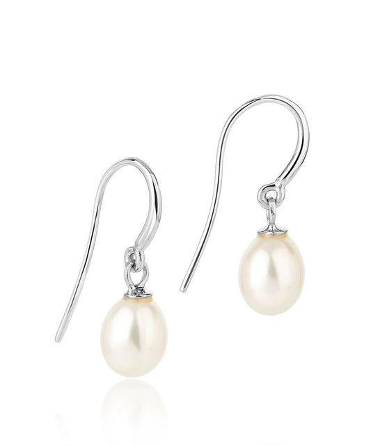 Sterling silver hook single drop earrings