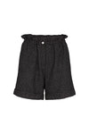 Pull on wool check shorts