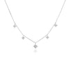 Sterling silver necklace with star charms