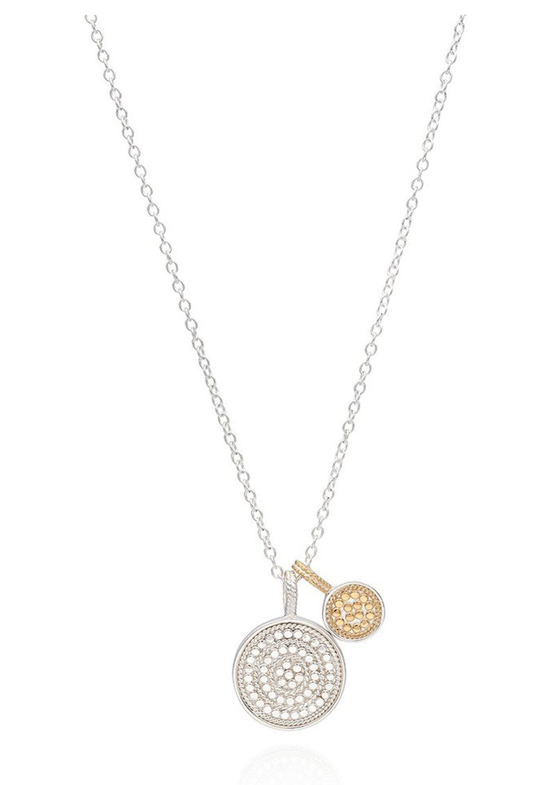 Circle of Life Dual Divided Disk Necklace
