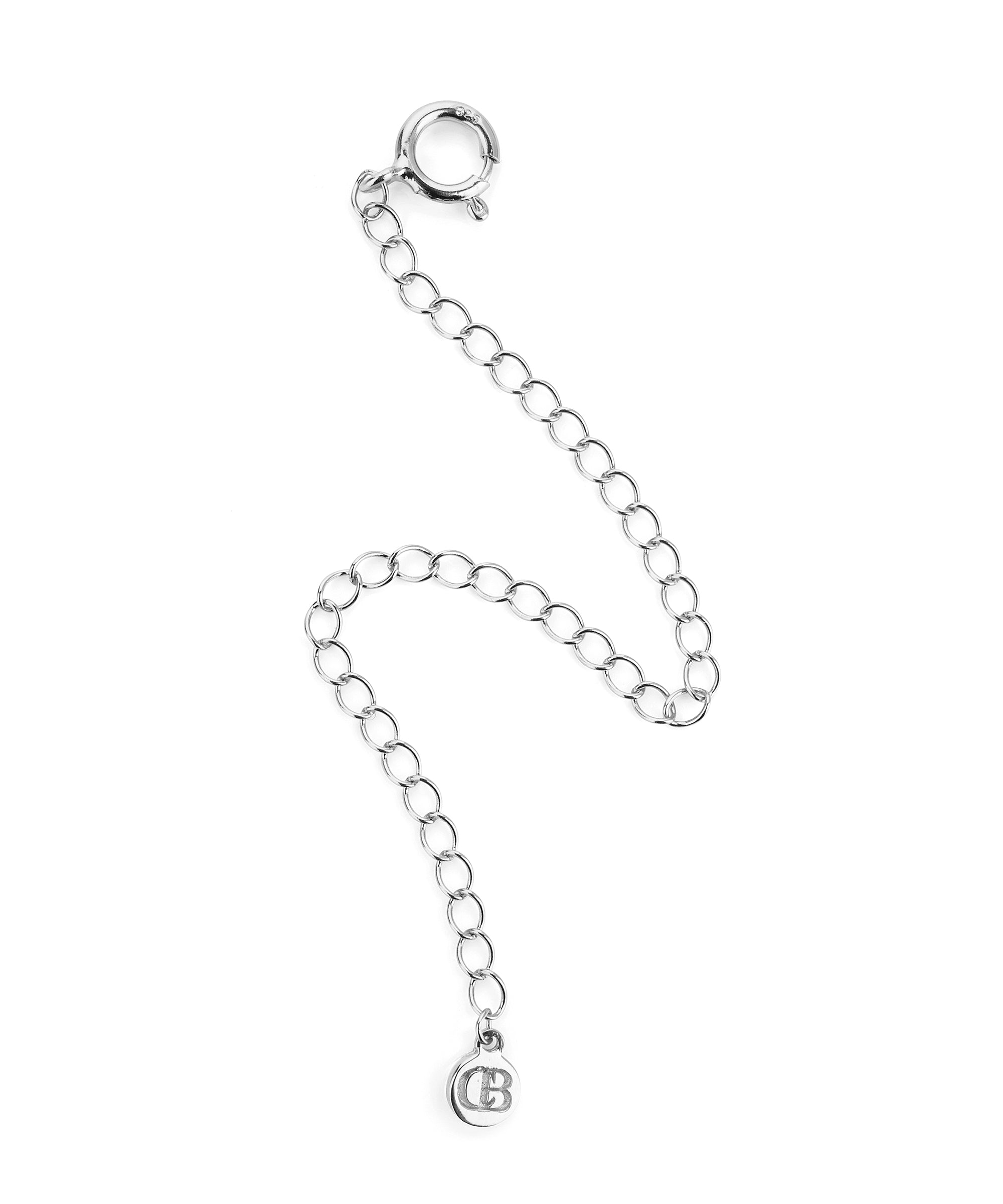 Sterling silver necklace extender chain