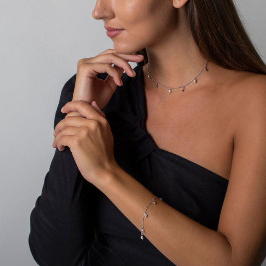 Lagertha Choker Necklace Silver