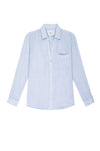 Pale blue cotton shirt with patch pocket