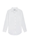 White cotton long sleeved shirt