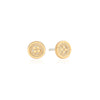 Small gold studs with dot details and rope trim