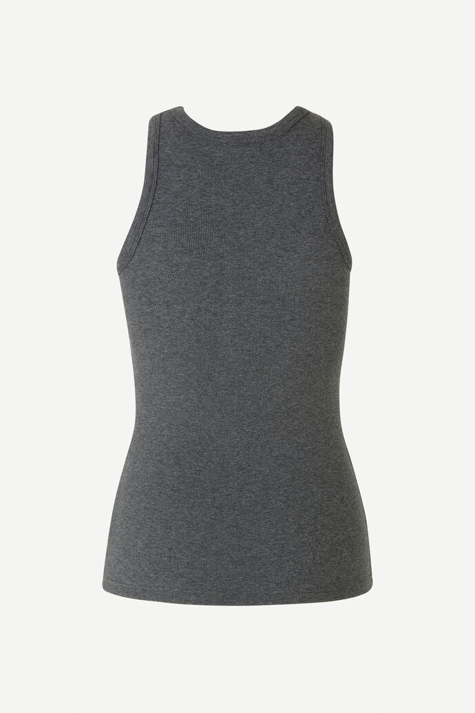 Slim fit dark grey vest tee