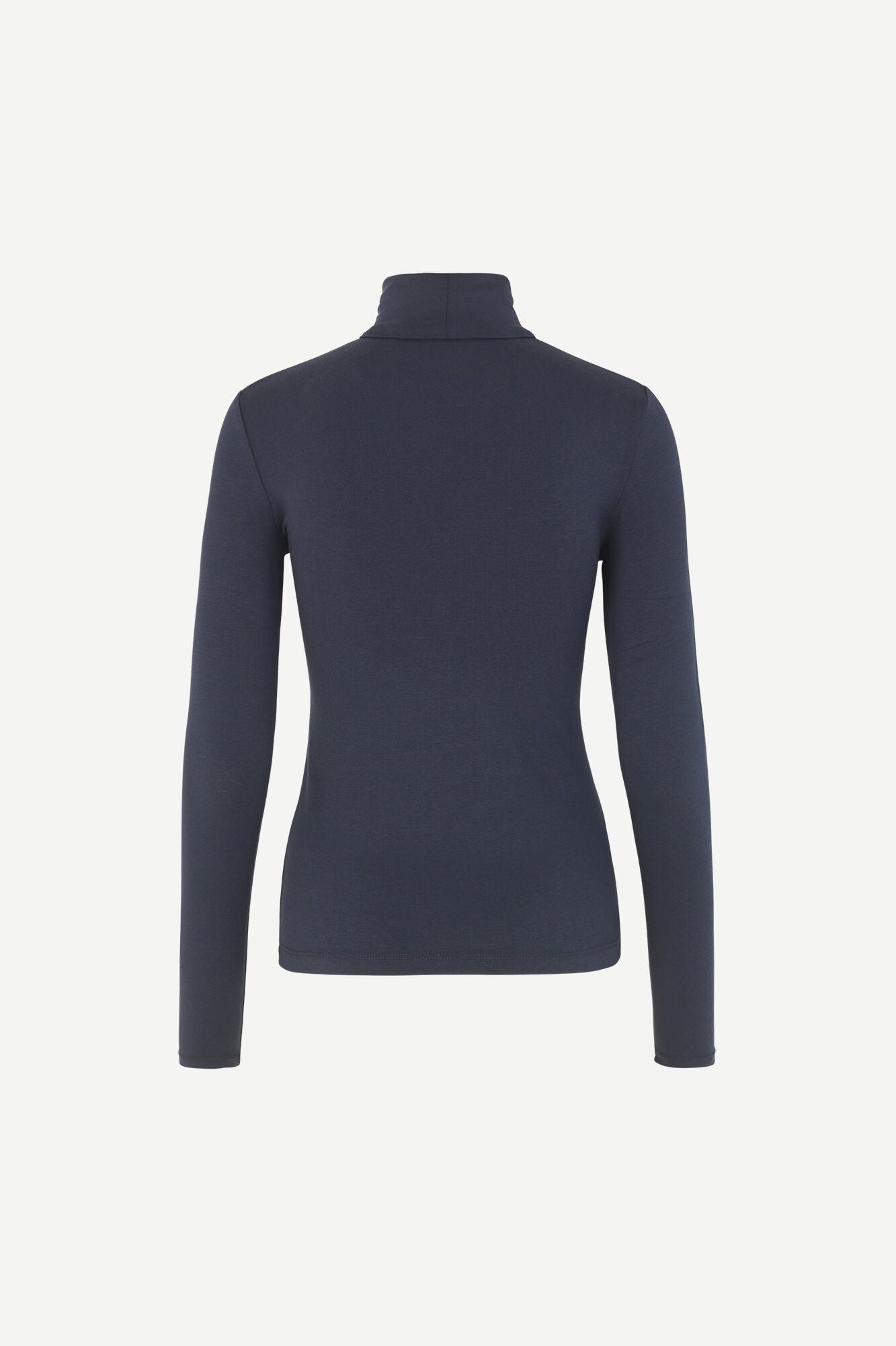 Navy slim fitting roll neck