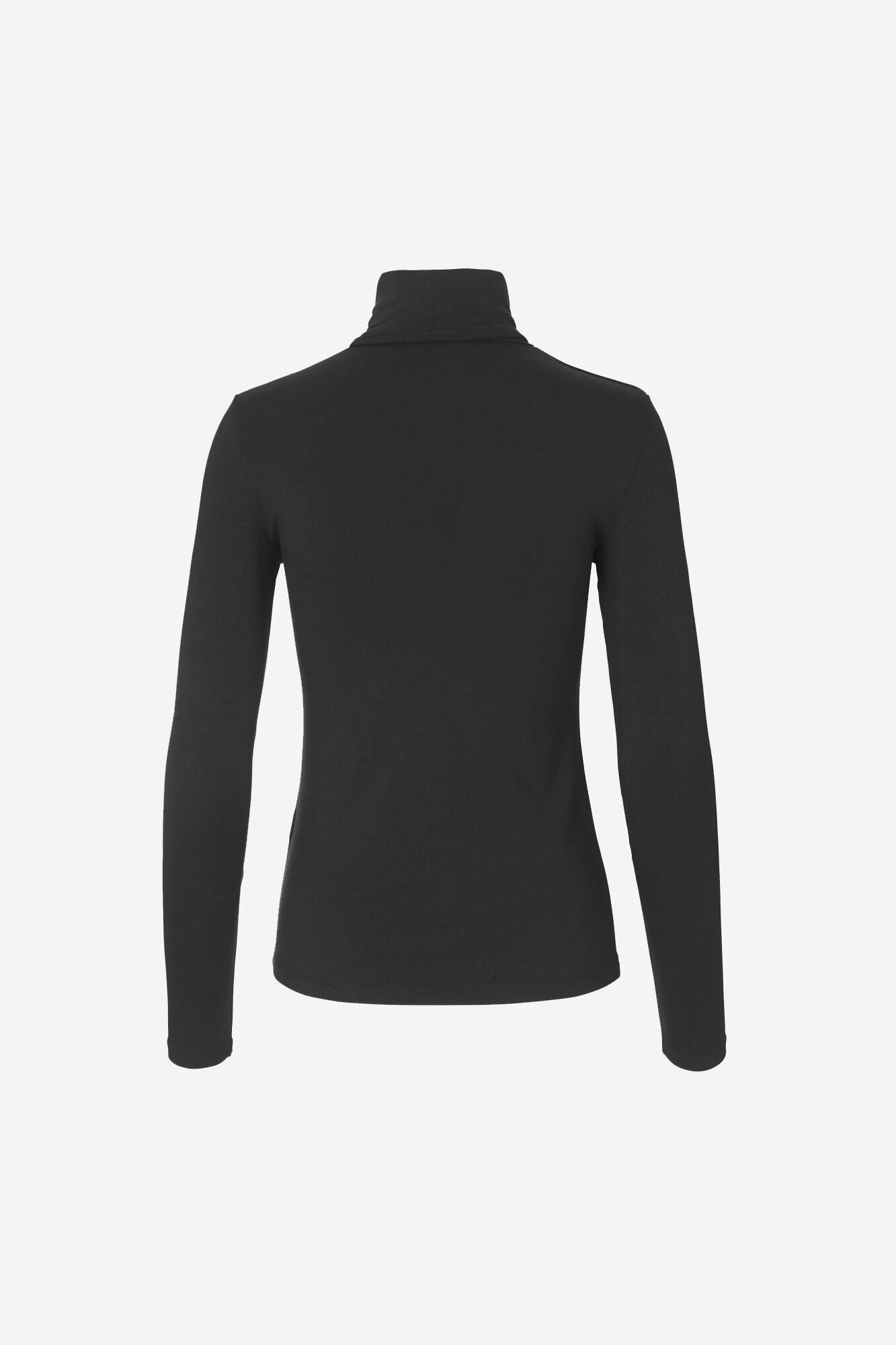 Black slim fitting roll neck