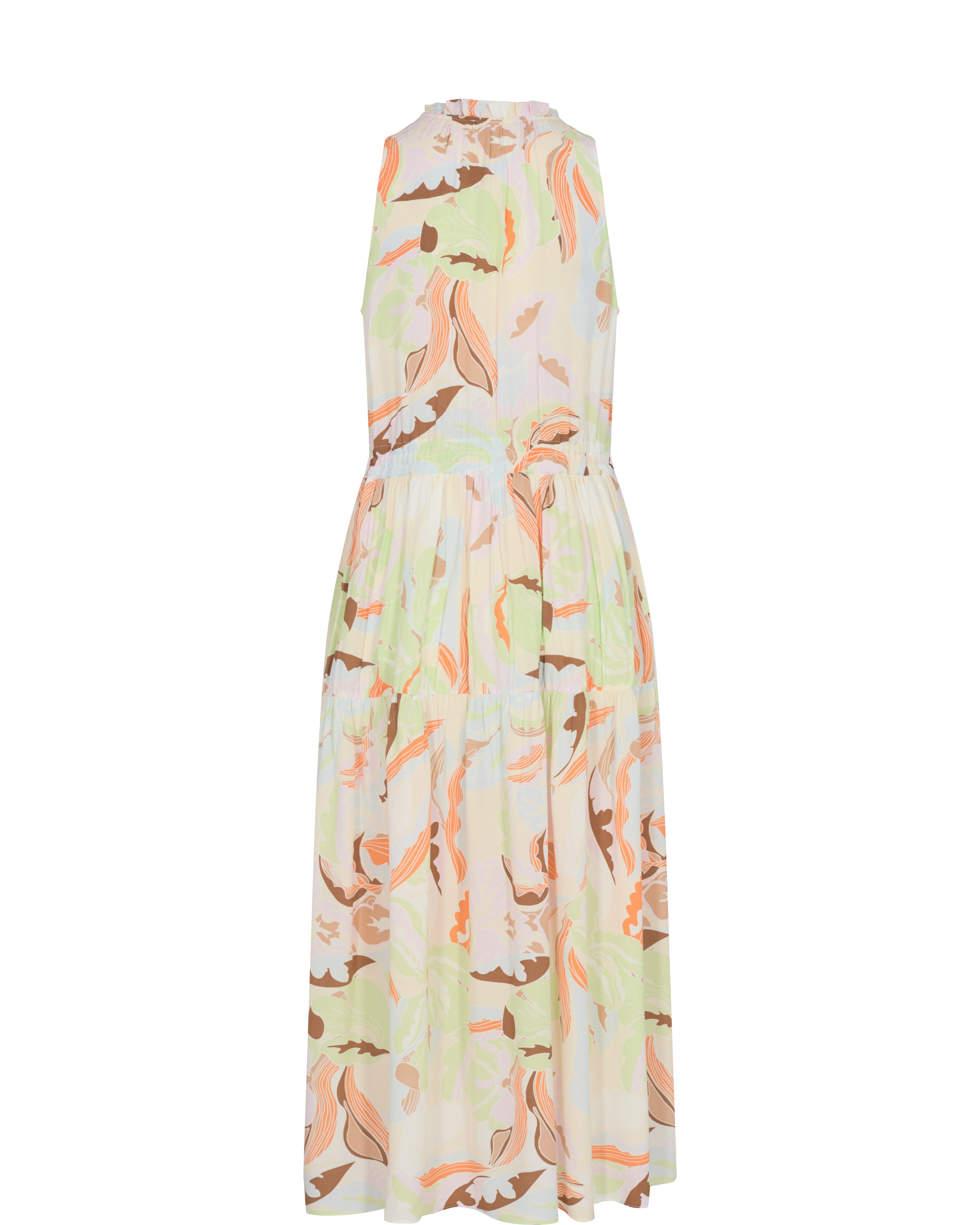 Viscose maxi dress in all over print