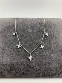 Valhalla Star Charm Necklace Silver
