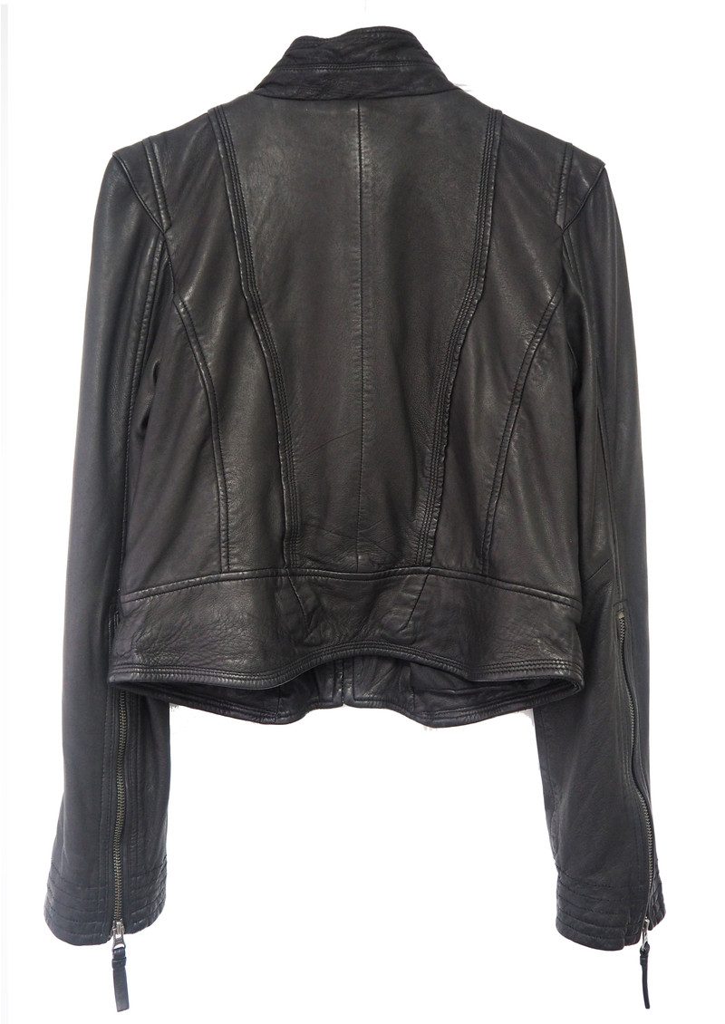 MDK Rucy Leather Jacket Black Sass Edge
