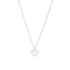 Smooth Rim Pendant Necklace 16-18" chain