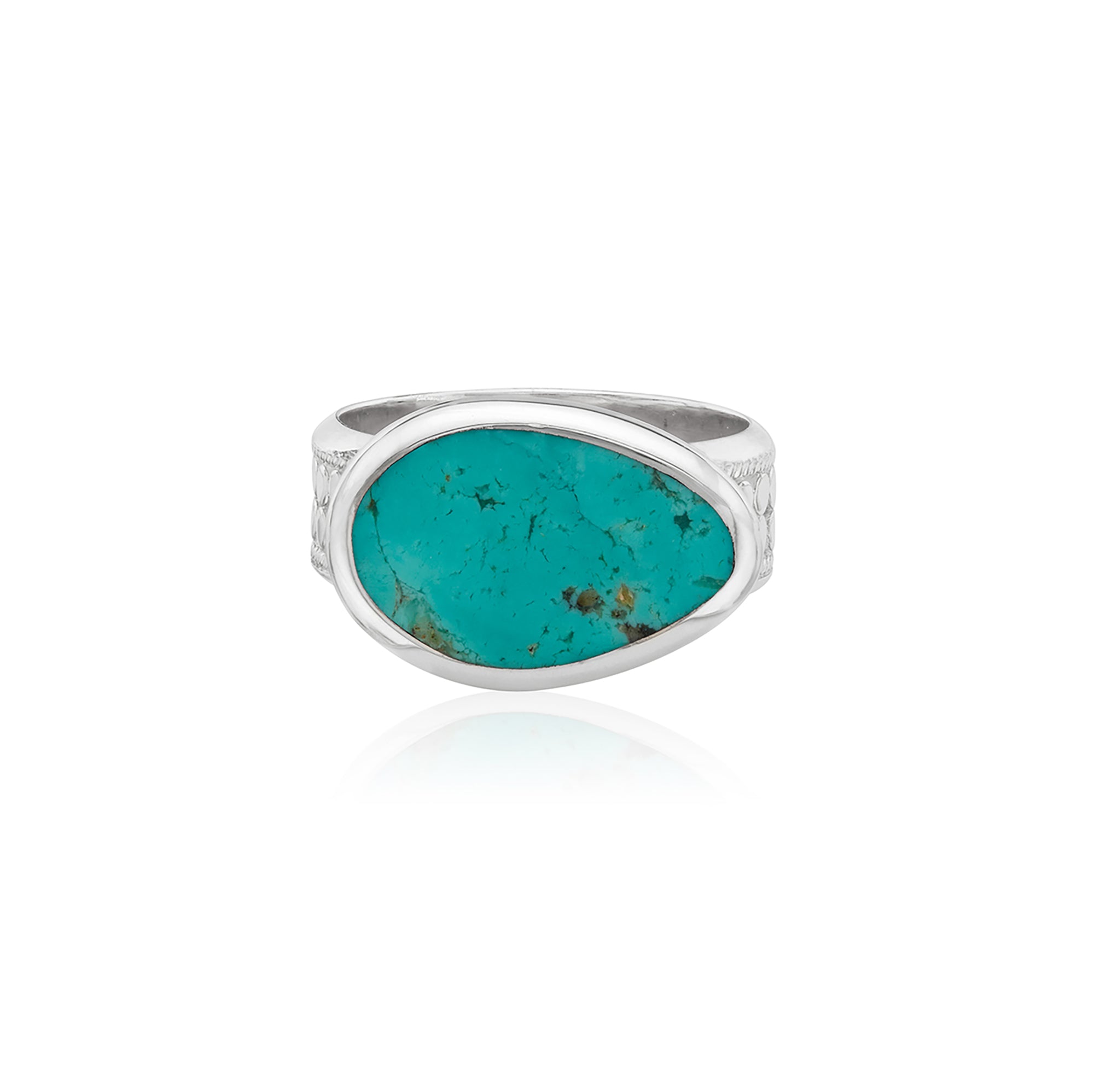 Turquoise ring set in sterling silver