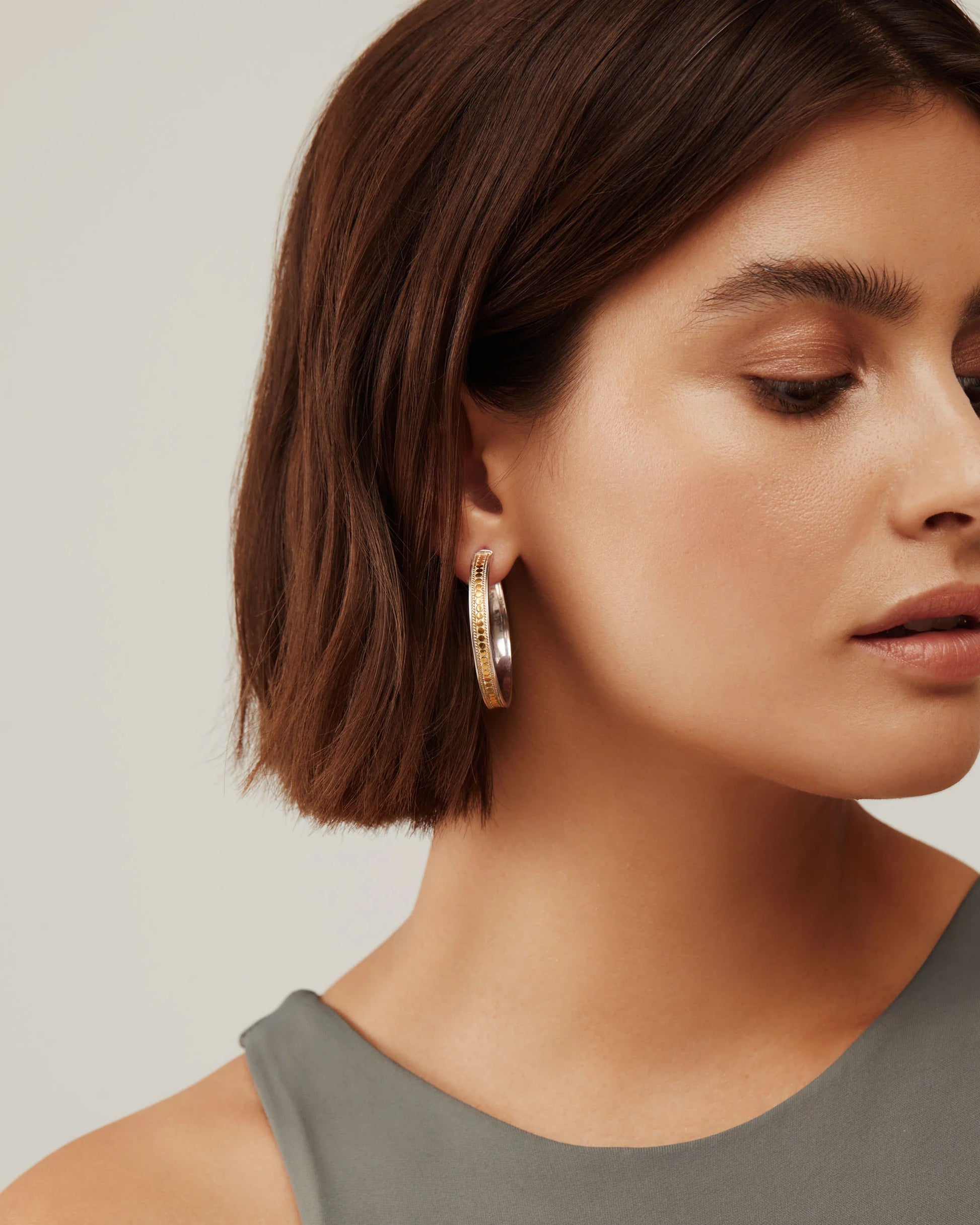 Classic Large Hoop Earrings Gold Sass Edge