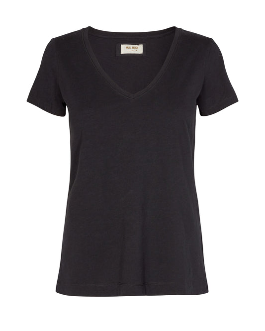 MMArden Organic V-SS Tee Black