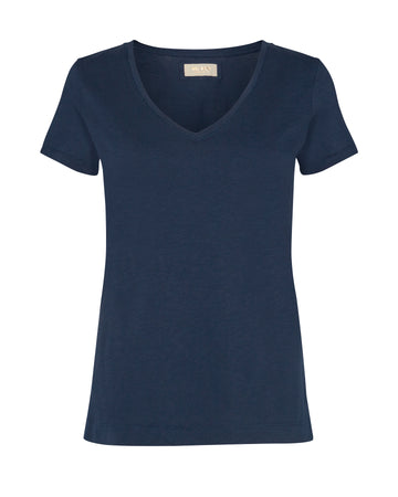 MMArden Organic V-SS Tee Navy