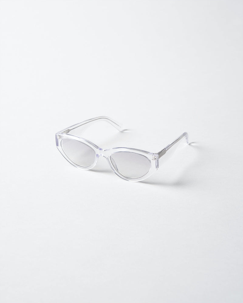 Clear cat eye sunglasses