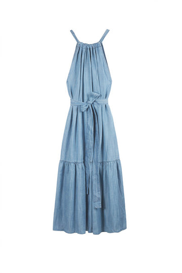 Alena Dress Light Blue Denim